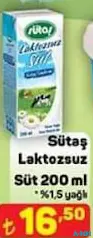 SÜTAŞ LAKTOZSUZ SÜT 200 ML fiyat ve kampanya bilgisi